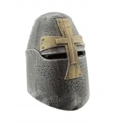 Capacete em forma de cruz