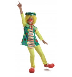 Clown mädchen kinderkostüm punkten