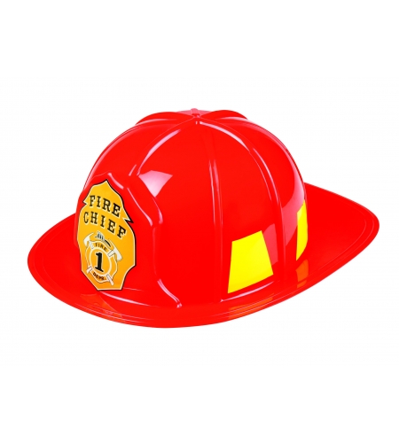 Un bombero que lleva un casco de bombero y un gorro de bombero.