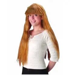 Peruca longa com flequillo