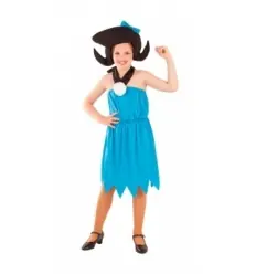 Niña de las cavernas azul